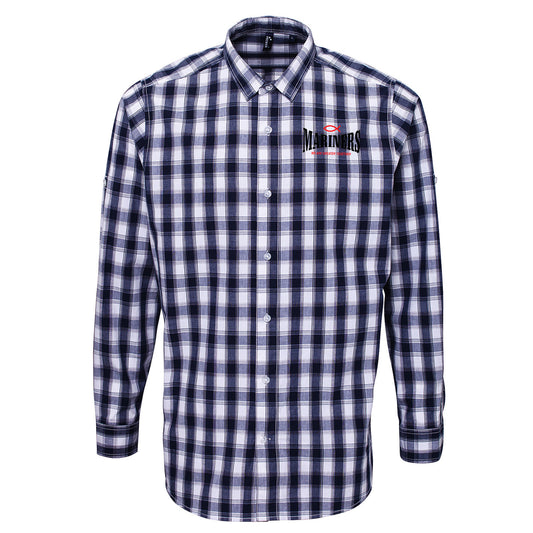 Grimsby Town Mariners Check Long Sleeve Shirt