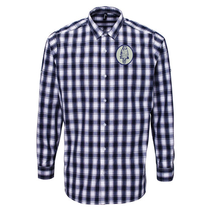 Retro Leeds 1964 Embroidered Long Sleeve Mulligan Check Shirt