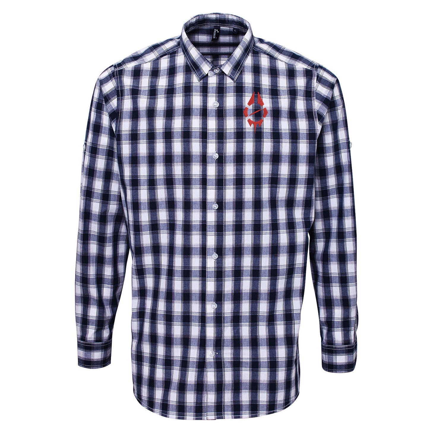 Radio Birdman Embroidered Long Sleeve Mulligan Check Shirt
