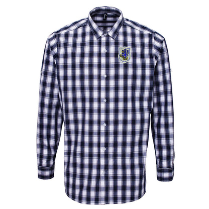 Macclesfield Town Football Check Shirt