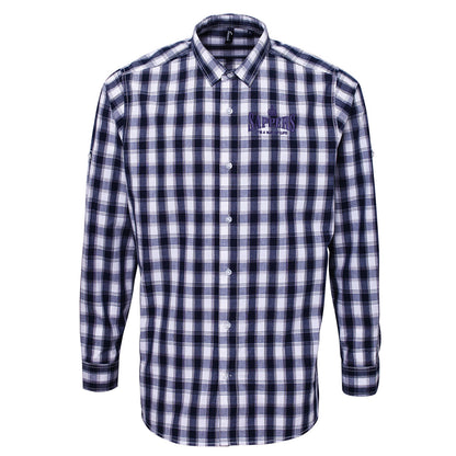 Sappers It's a Way of Life Embroidered Long Sleeve Mulligan Check Shirt