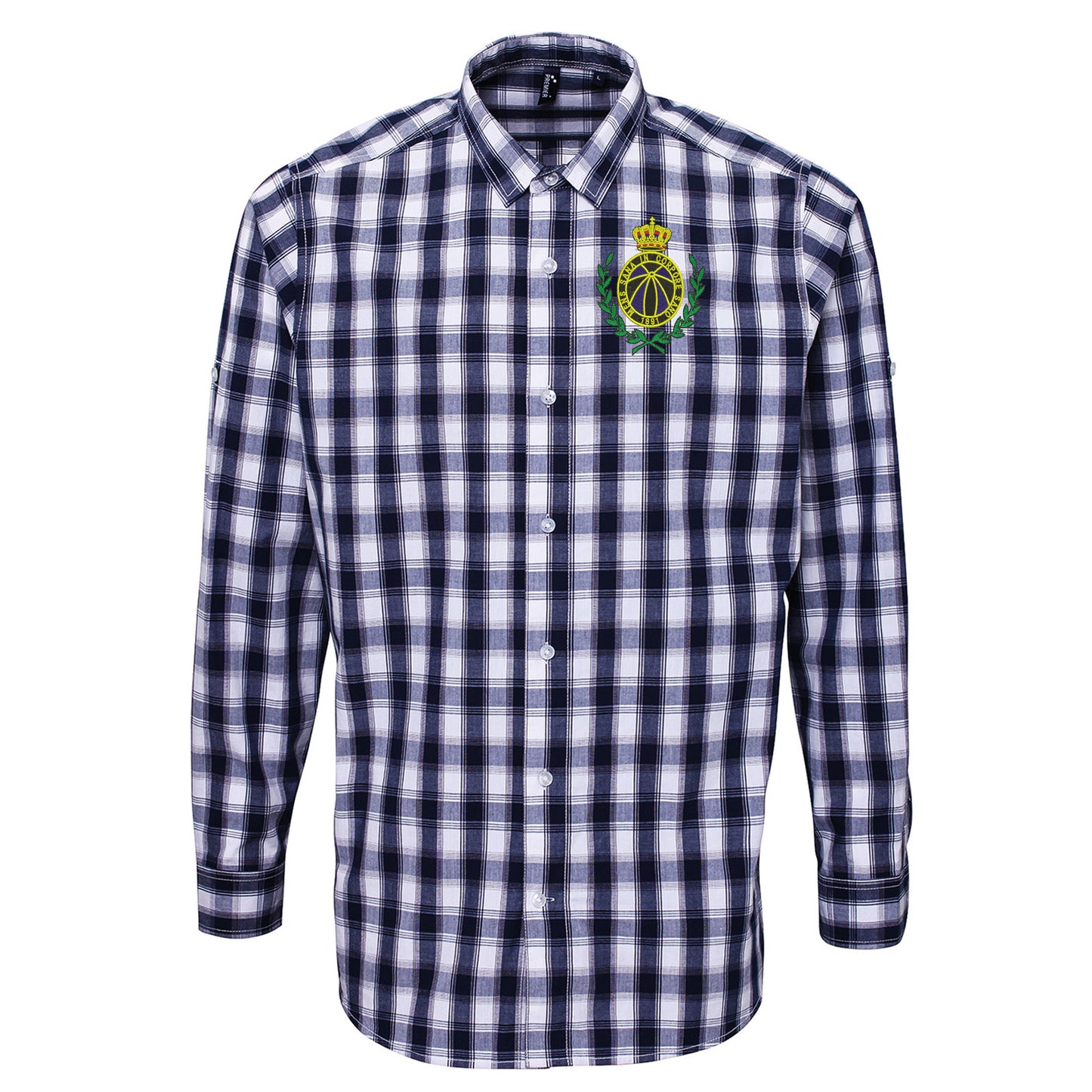 Retro Club Brugge 1970s Check Shirt