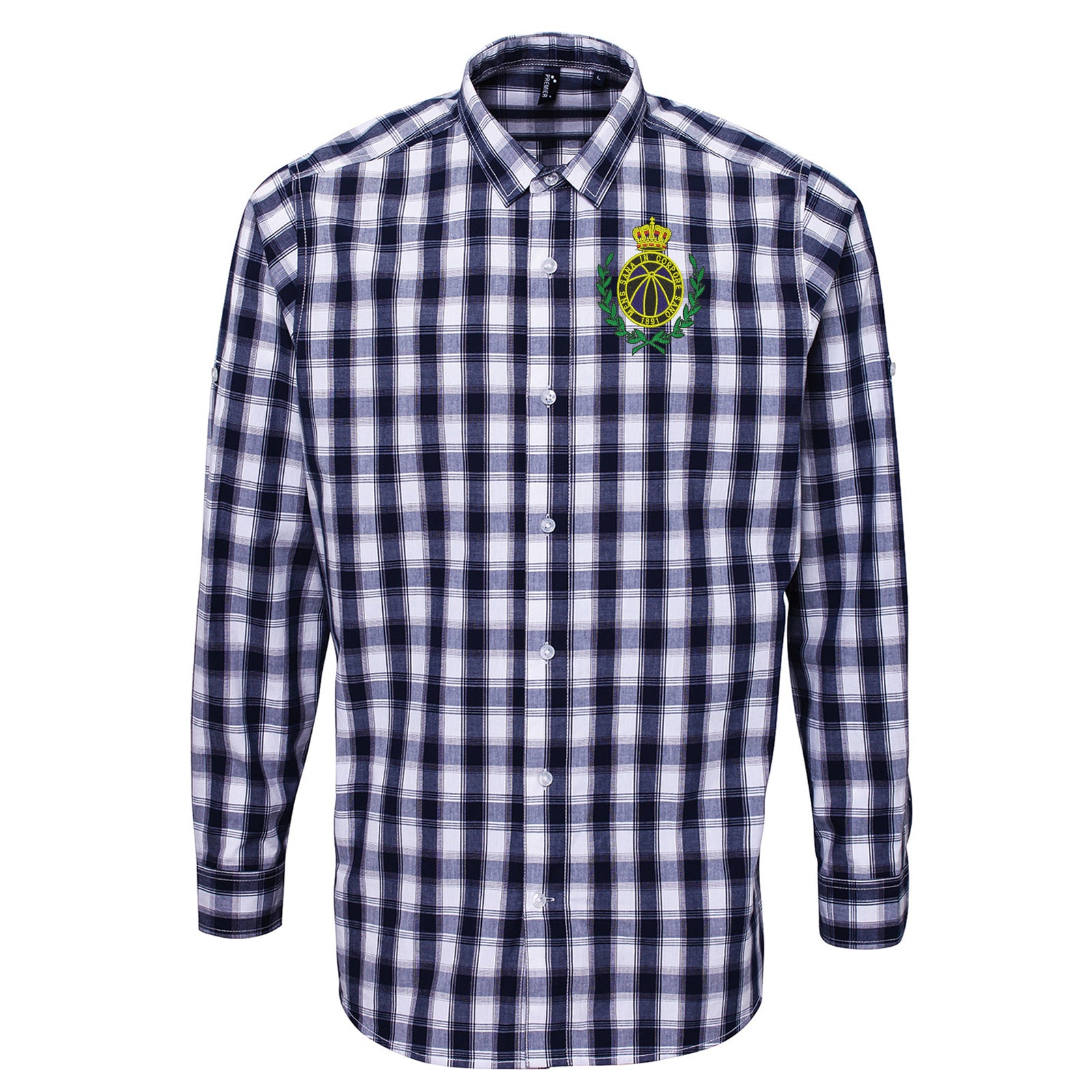 Retro Club Brugge 1970s Check Shirt