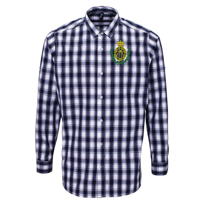 Retro Club Brugge 1970s Check Shirt