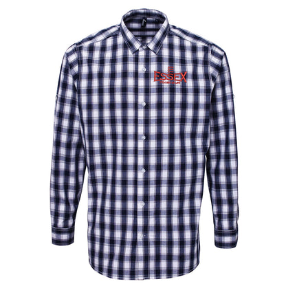 Essex It's Way of Life Embroidered Long Sleeve Mulligan Check Shirt