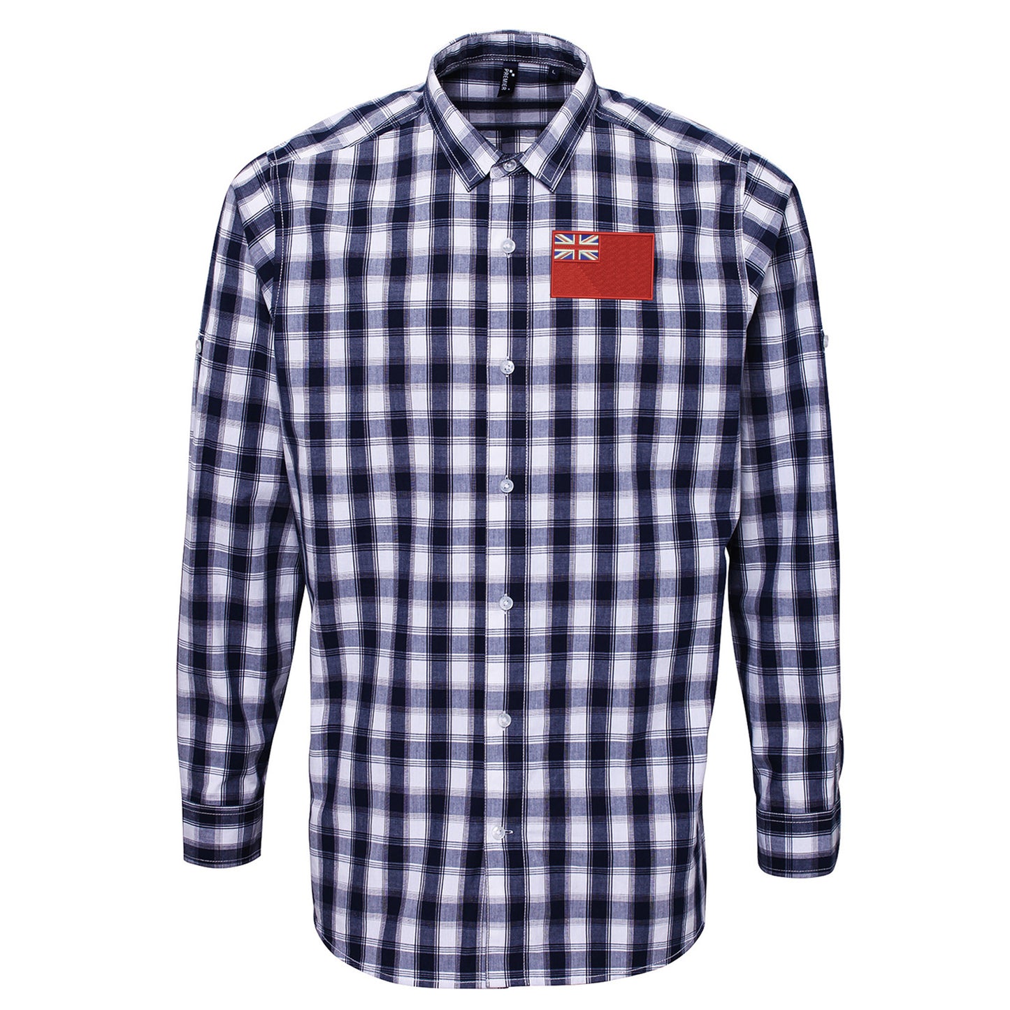 Red Ensign Embroidered Long Sleeve Mulligan Check Shirt