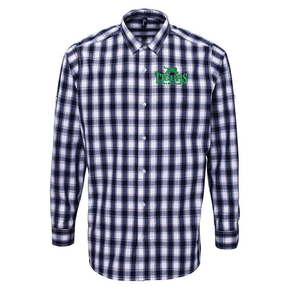 Tigers It's a Way of Life Embroidered Long Sleeve Mulligan Check Shirt