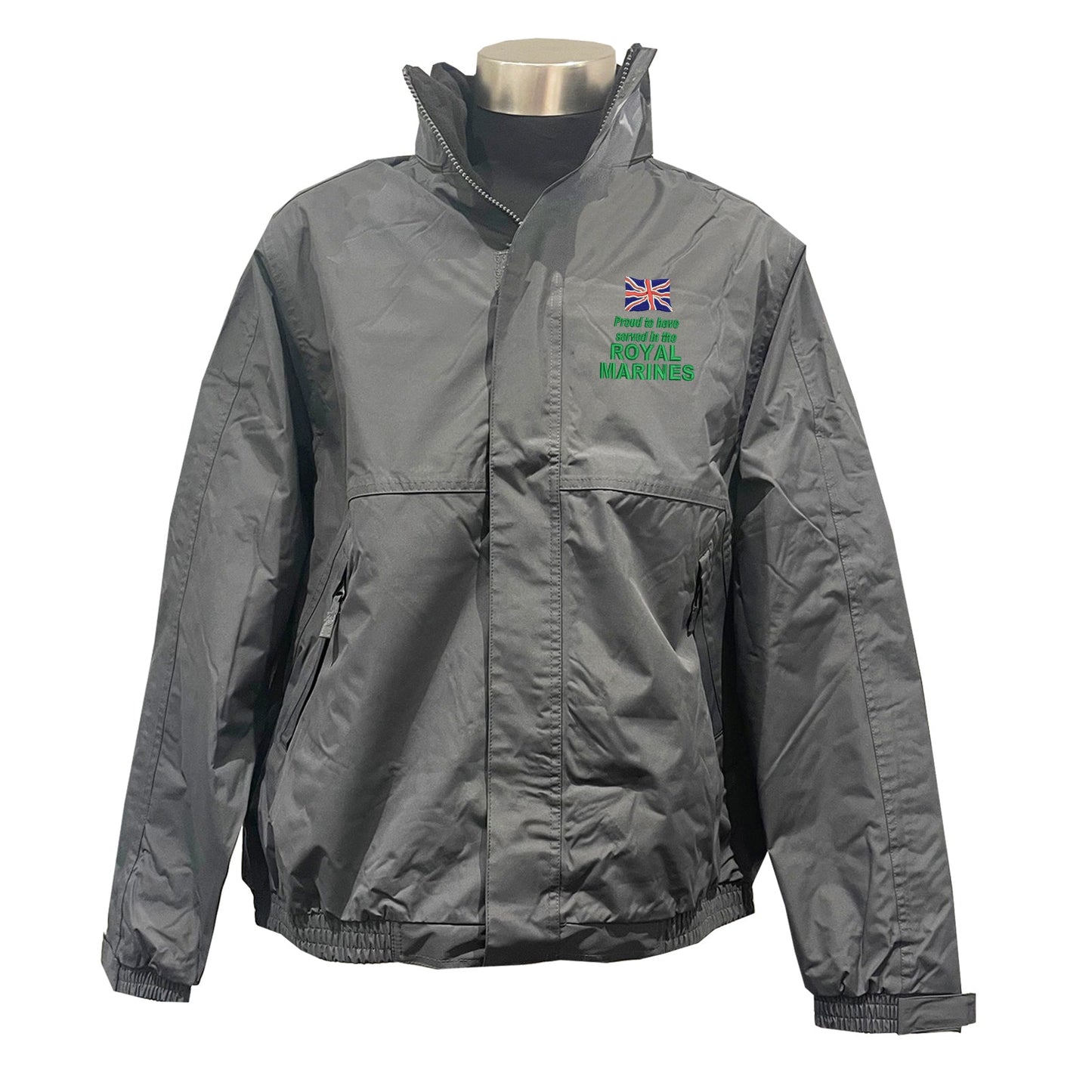 Proud to Have Served in The Royal Marines Embroidered Premium Outdoor Jacket