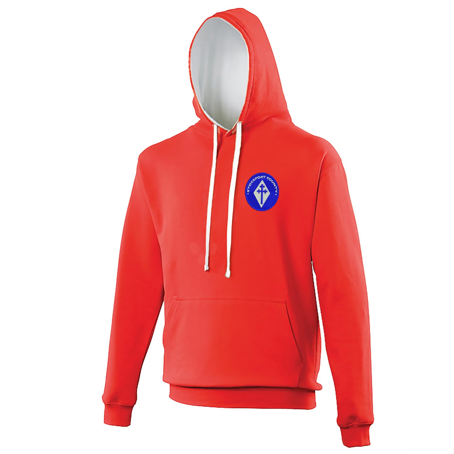 Retro Stockport 1978 Embroidered Contrast Hoodie