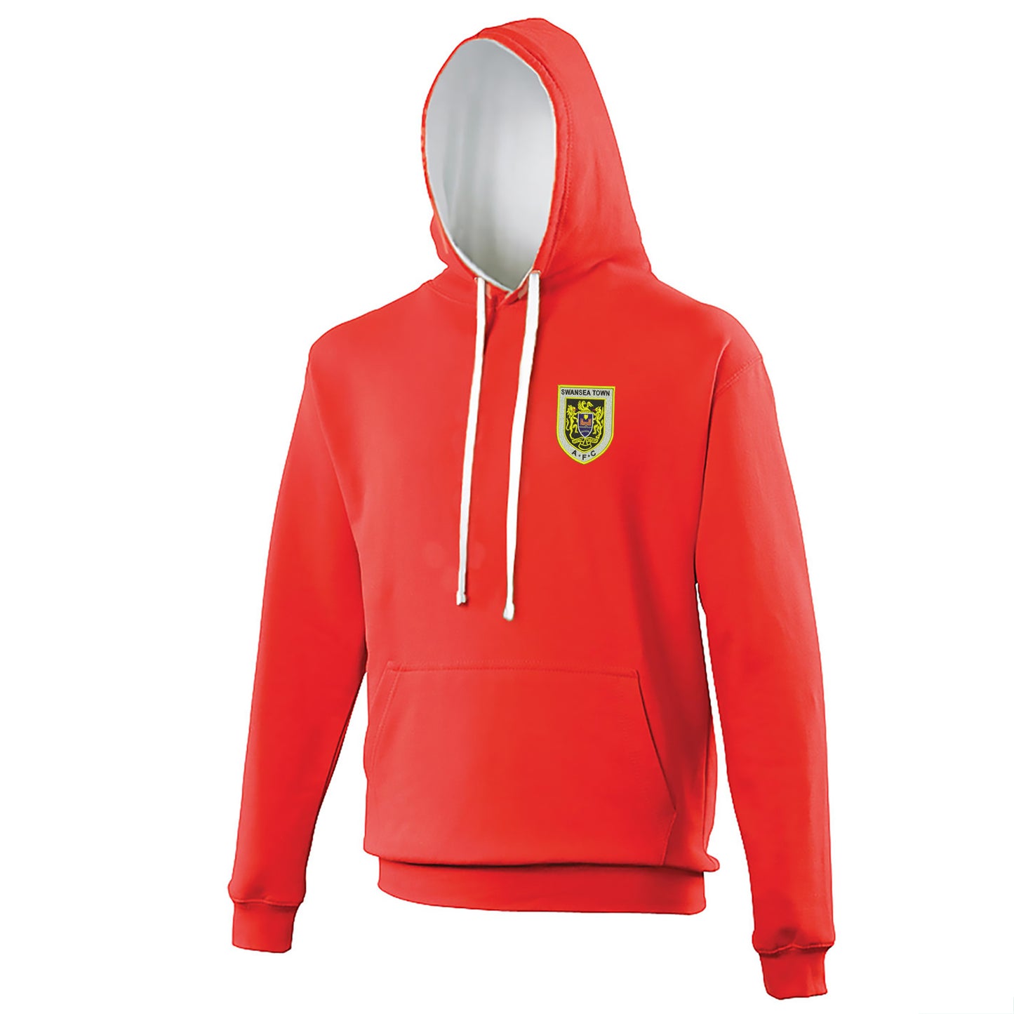 Retro Swansea 1922 Embroidered Contrast Hoodie