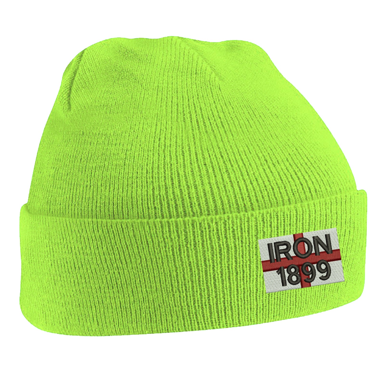 Iron 1899 Flag of England Beanie Hat
