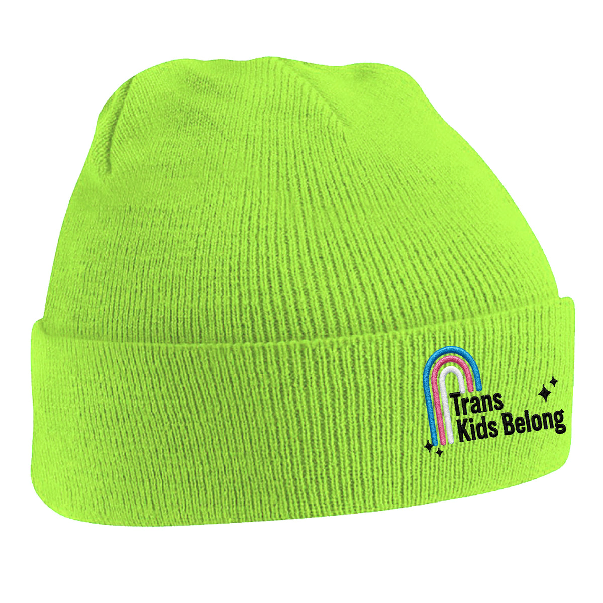 Trans Kids Belong Beanie Hat