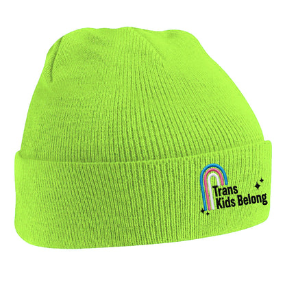 Trans Kids Belong Beanie Hat