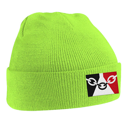 Black Country Flag Embroidered Beanie Hat
