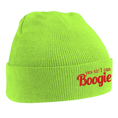 Yes Sir I Can Boogie Retro 70s 80s Disco Dancing Beanie Hat