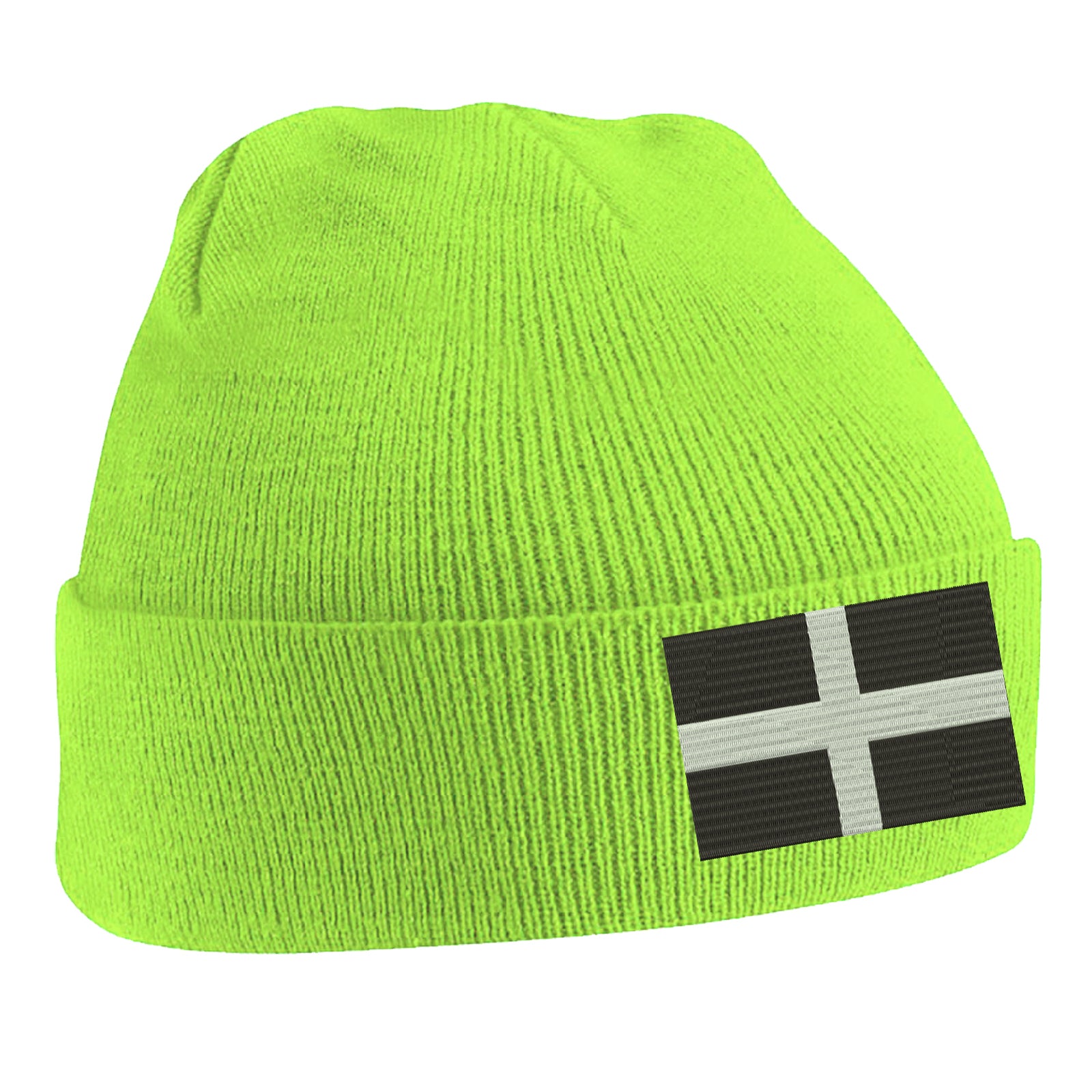 Saint Piran’s Flag Cornwall Beanie Hat 