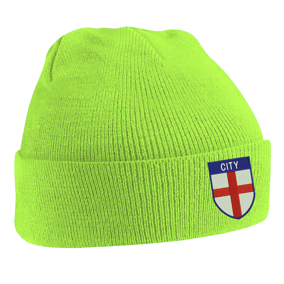City Flag of England Shield Beanie Hat