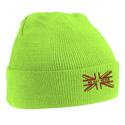 No Nay Never Union Jack Beanie Hat
