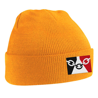 Black Country Flag Embroidered Beanie Hat