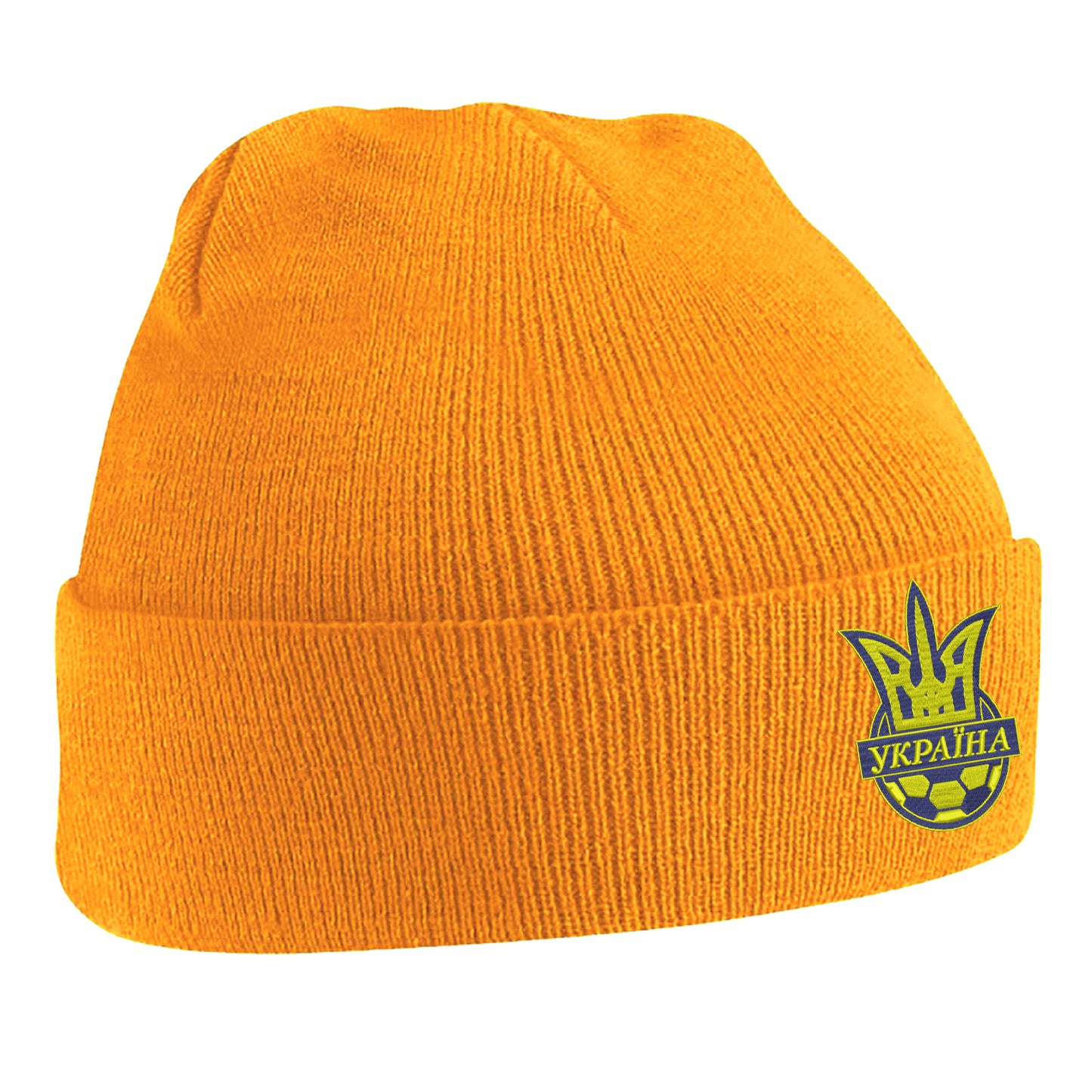 Old School Ukraine National Football Beanie Hat