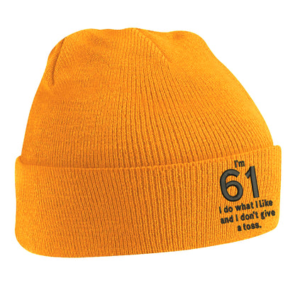 61st Birthday Beanie Hat