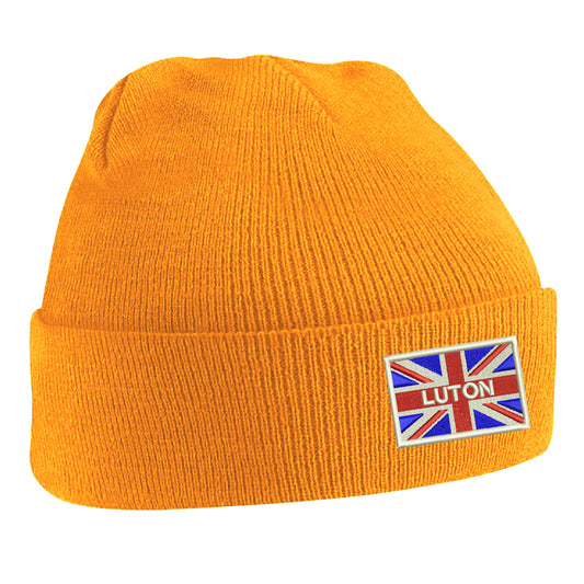 Luton Coloured Union Jack Beanie Hat