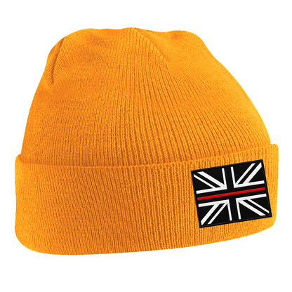 Thin Red Line Union Jack Beanie Hat