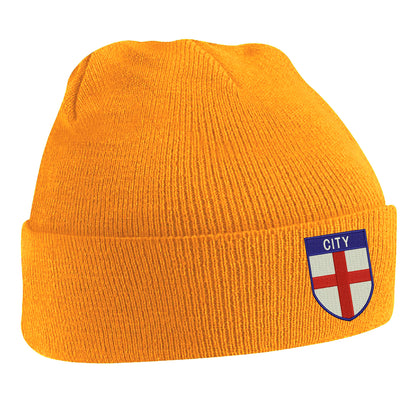 City Flag of England Shield Beanie Hat