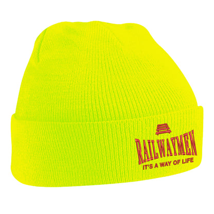 Railwaymen Embroidered Beanie Hat