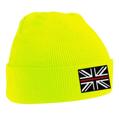 Thin Red Line Union Jack Beanie Hat