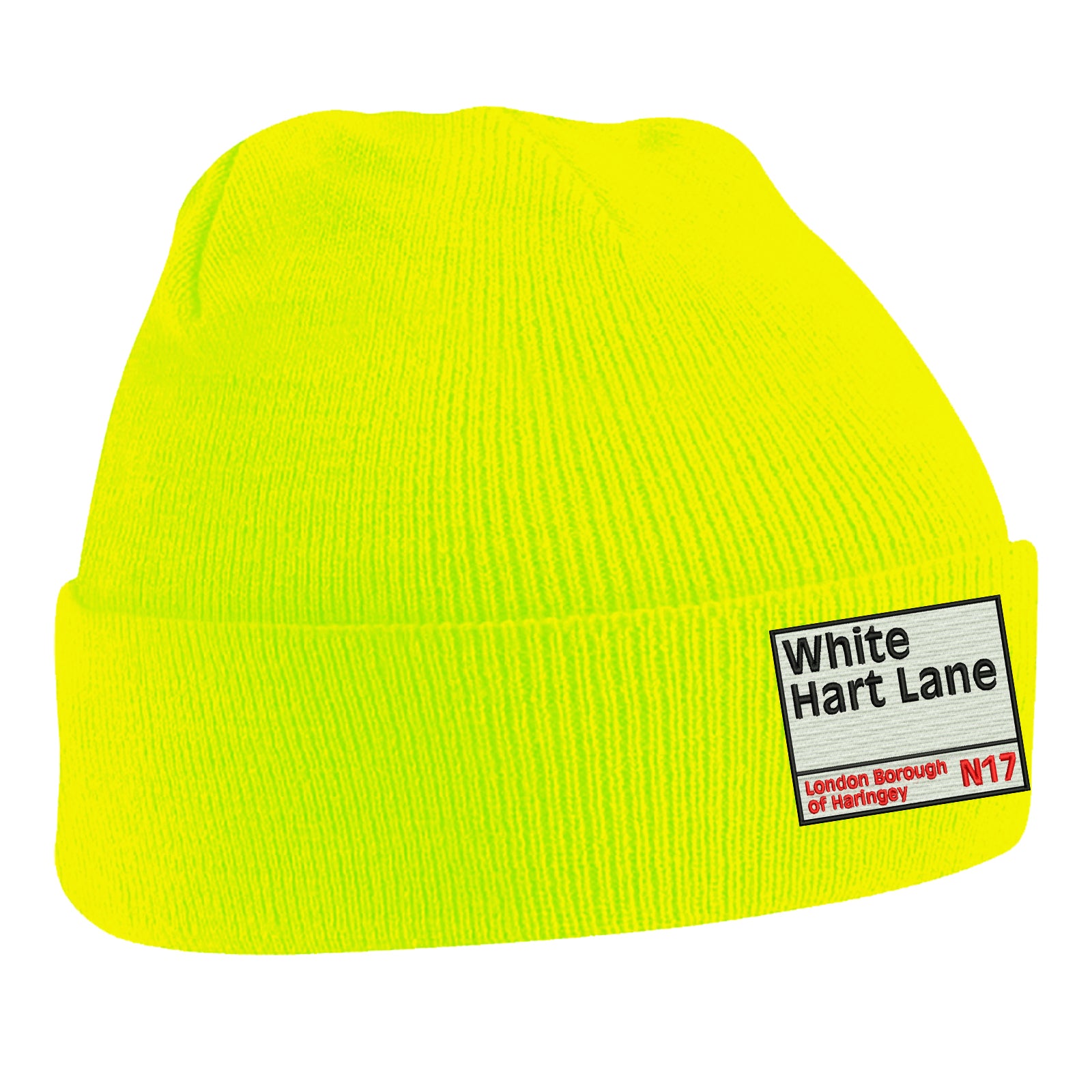 Retro White Hart Lane Beanie Hat