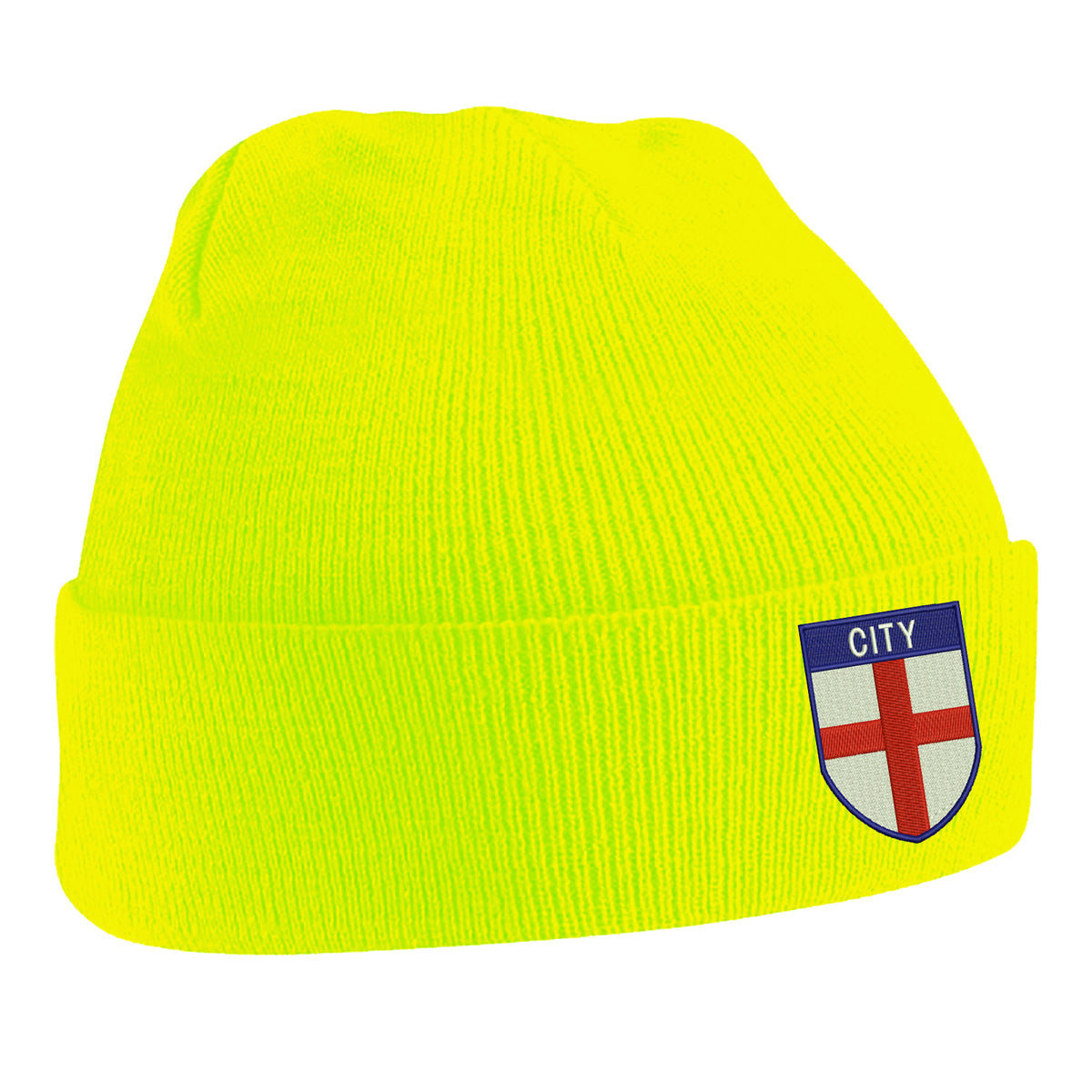 City Flag of England Shield Beanie Hat