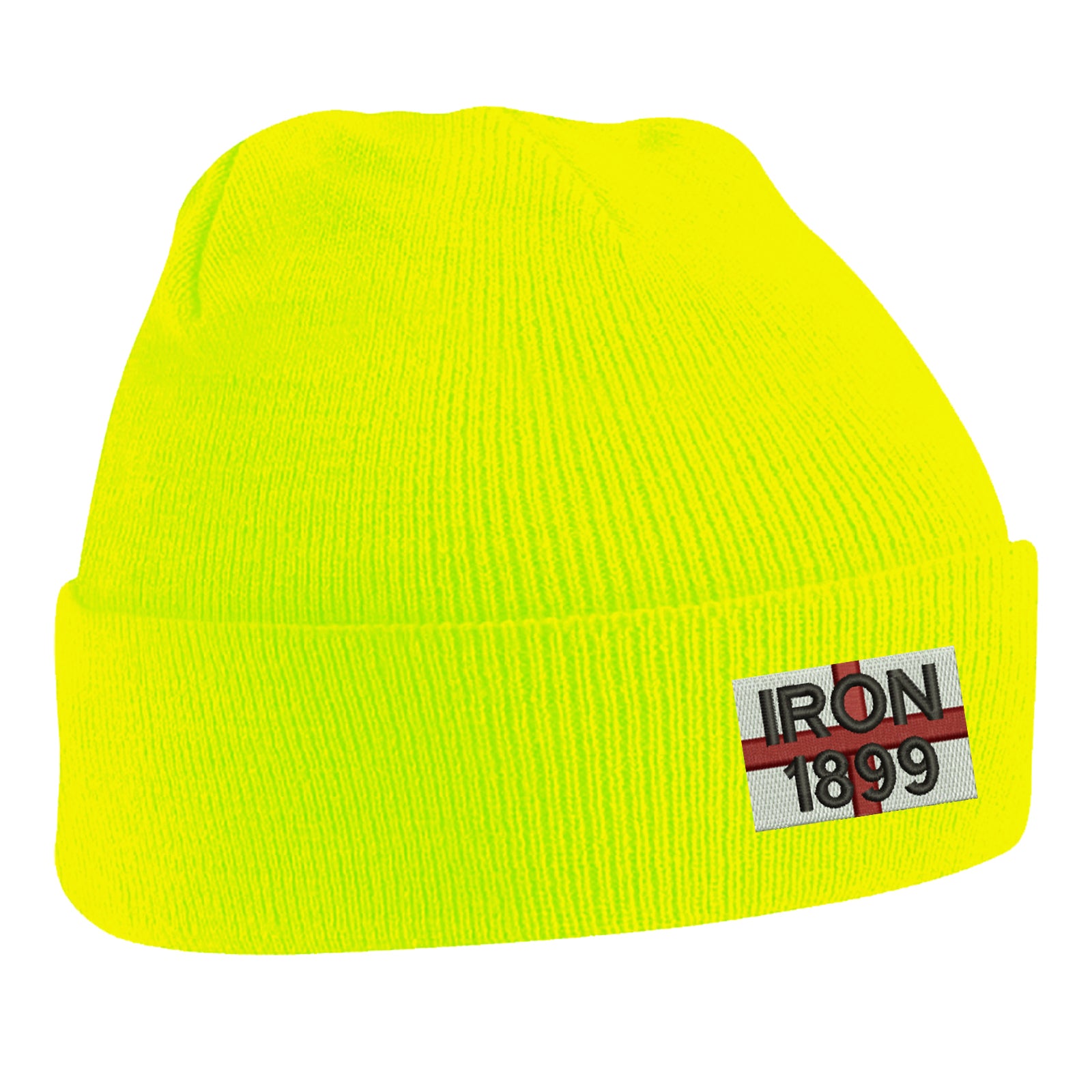 Iron 1899 Flag of England Beanie Hat