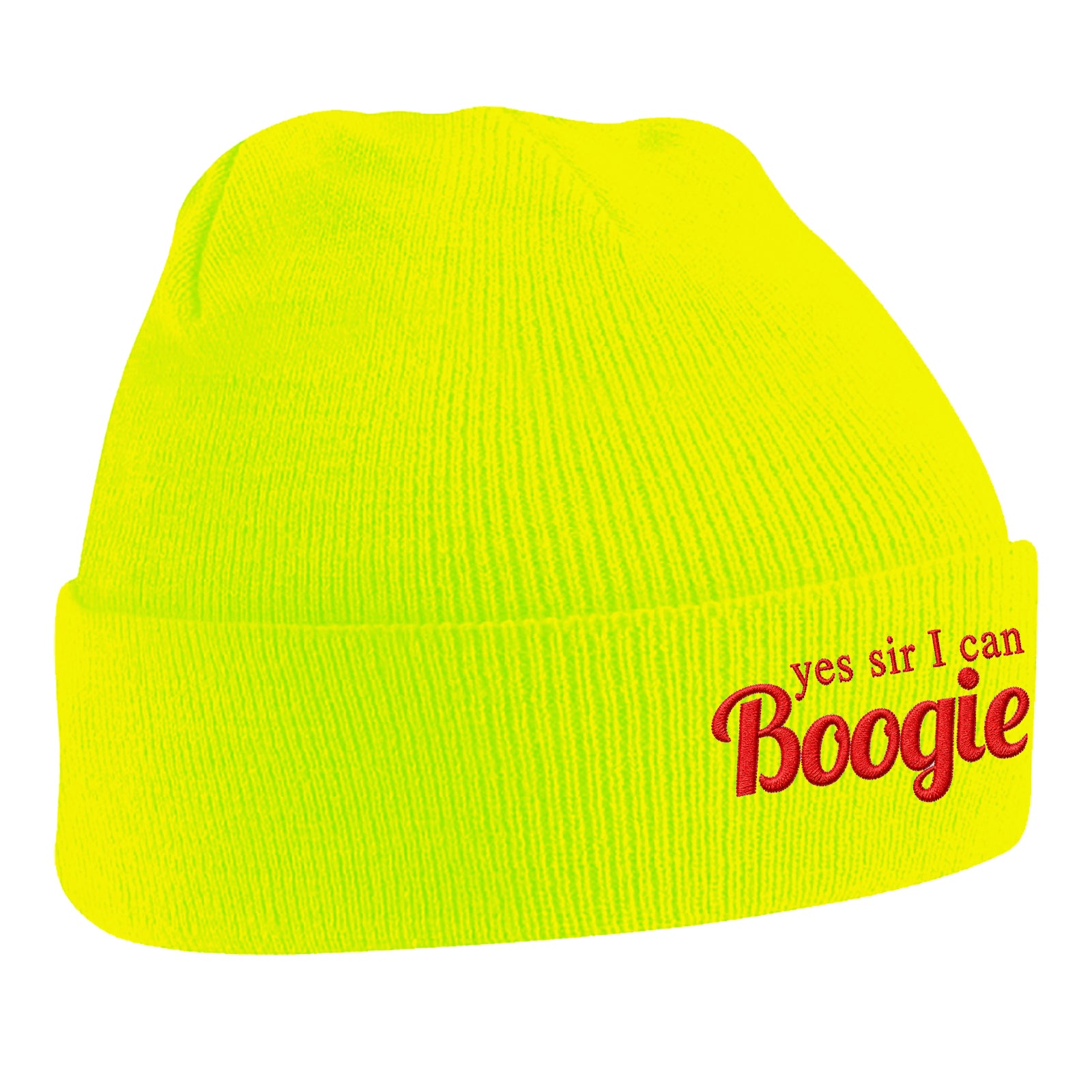 Yes Sir I Can Boogie Retro 70s 80s Disco Dancing Beanie Hat