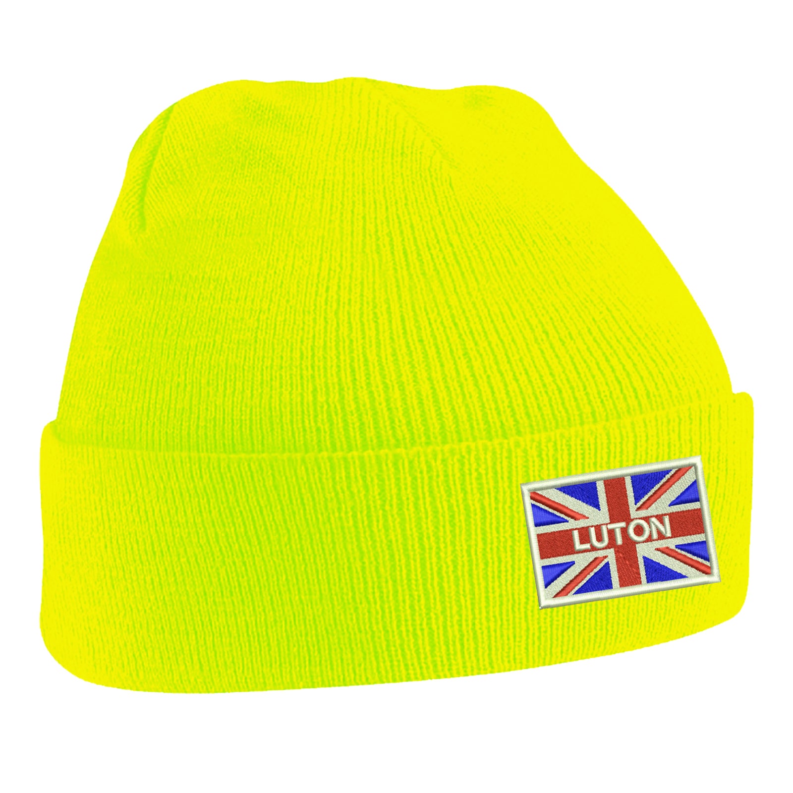 Luton Coloured Union Jack Beanie Hat
