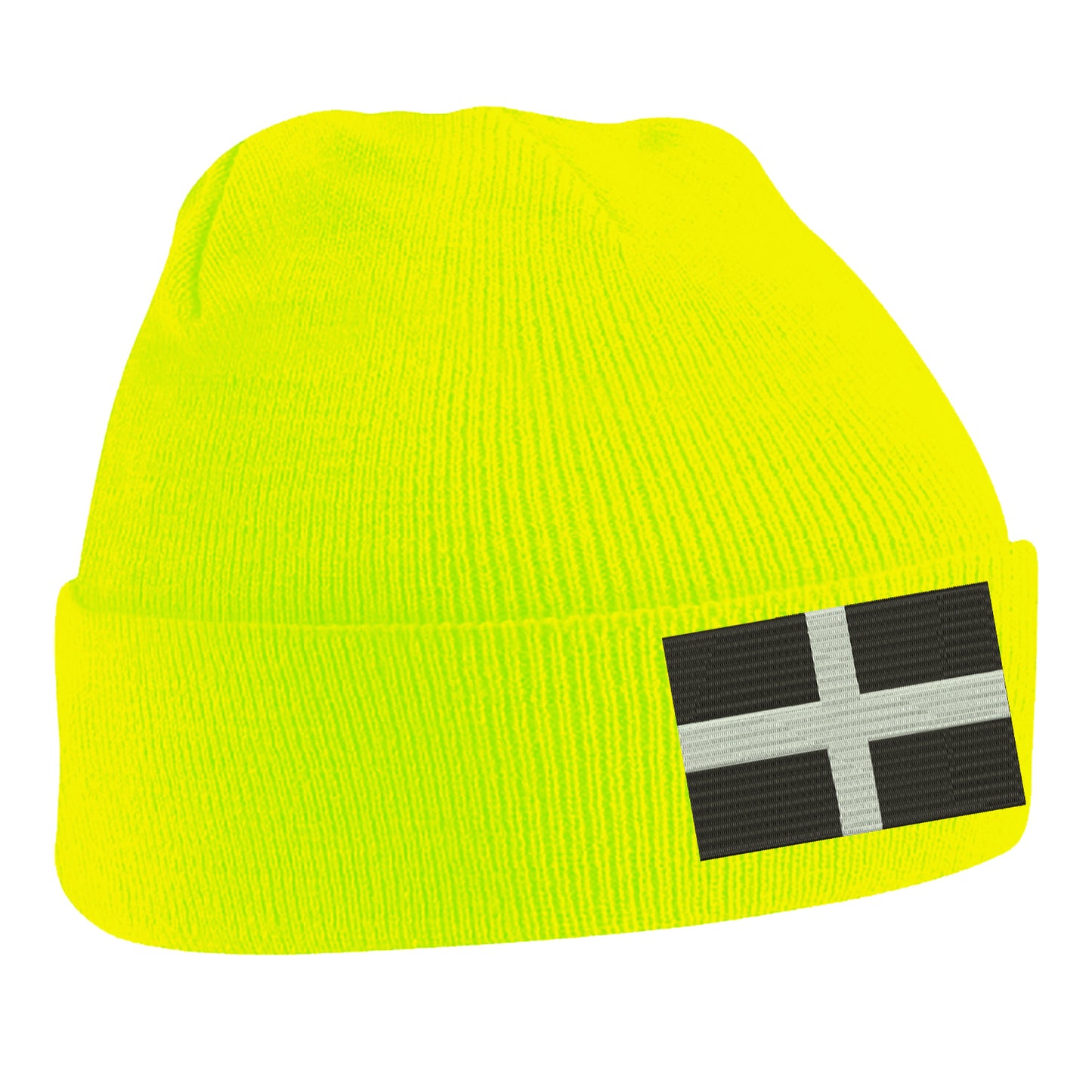 Saint Piran’s Flag Cornwall Beanie Hat 