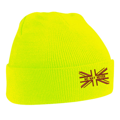 No Nay Never Union Jack Beanie Hat