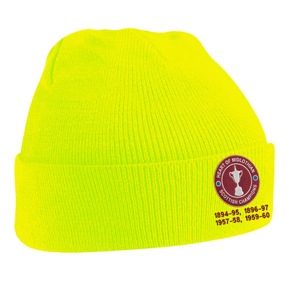 Hearts Scottish Champions Football Beanie Hat