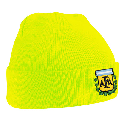 Old School Argentina Football Beanie Hat