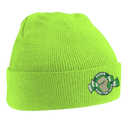 Hoops Keep The Faith Embroidered Beanie Hat