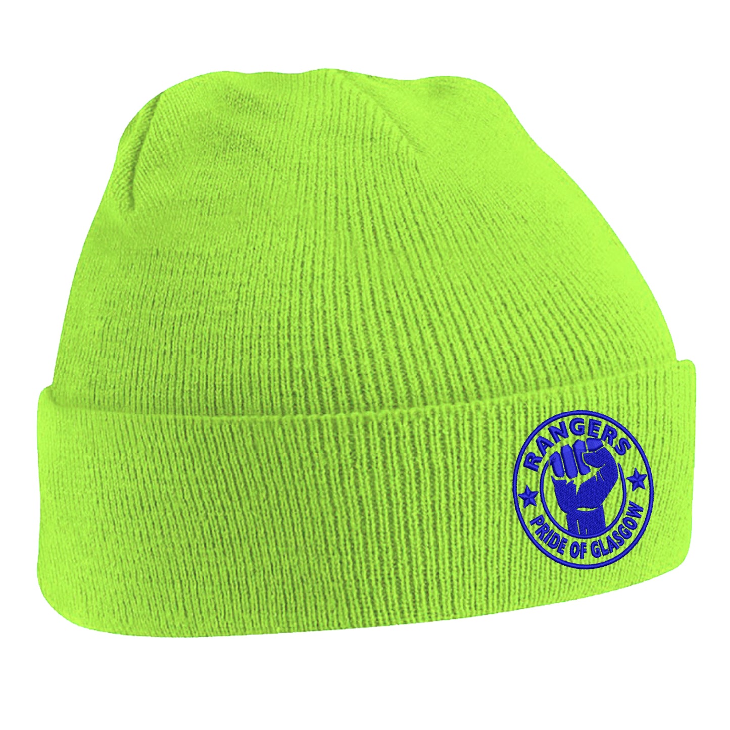 Rangers Pride of Glasgow Embroidered Beanie Hat