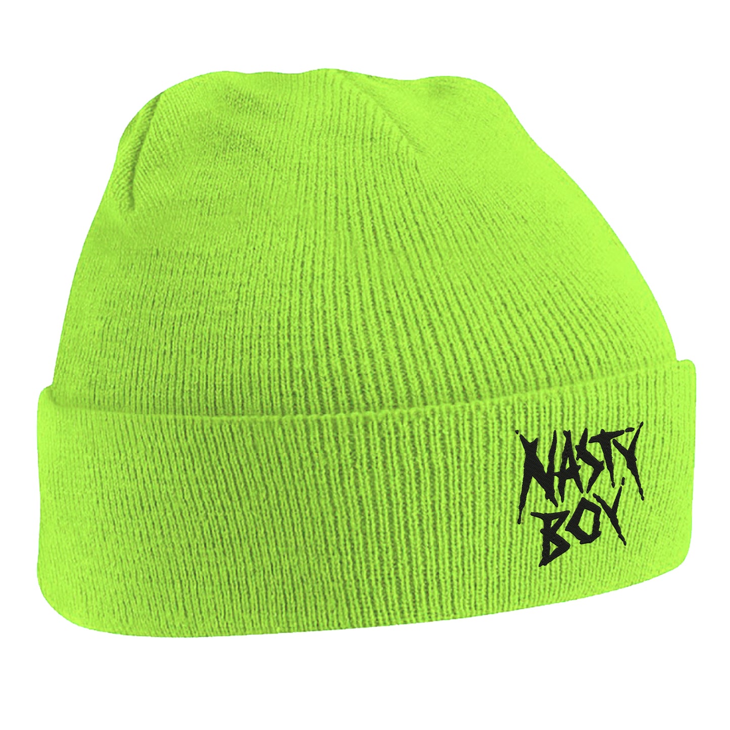Nasty Boy Embroidered Beanie Hat