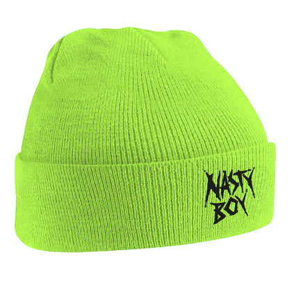 Nasty Boy Embroidered Beanie Hat