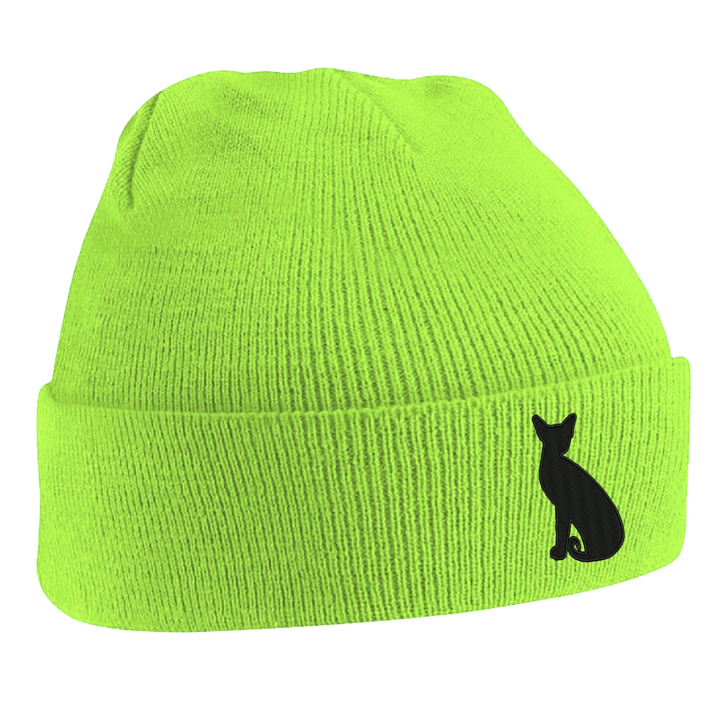 Siamese Cat Embroidered Beanie Hat