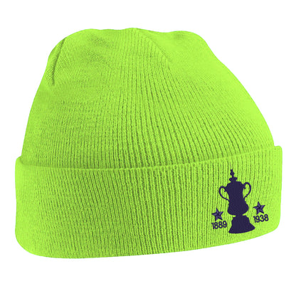 Retro Preston Two Time Cup Winners Embroidered Beanie Hat