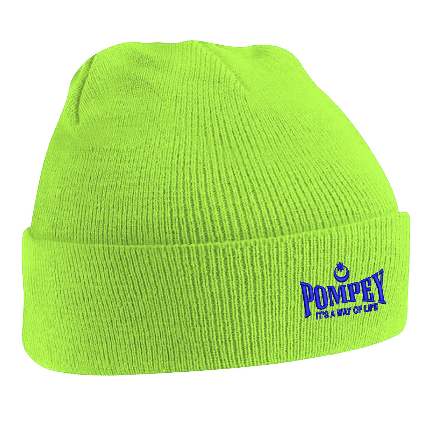 Pompey It's a Way of Life Embroidered Beanie Hat