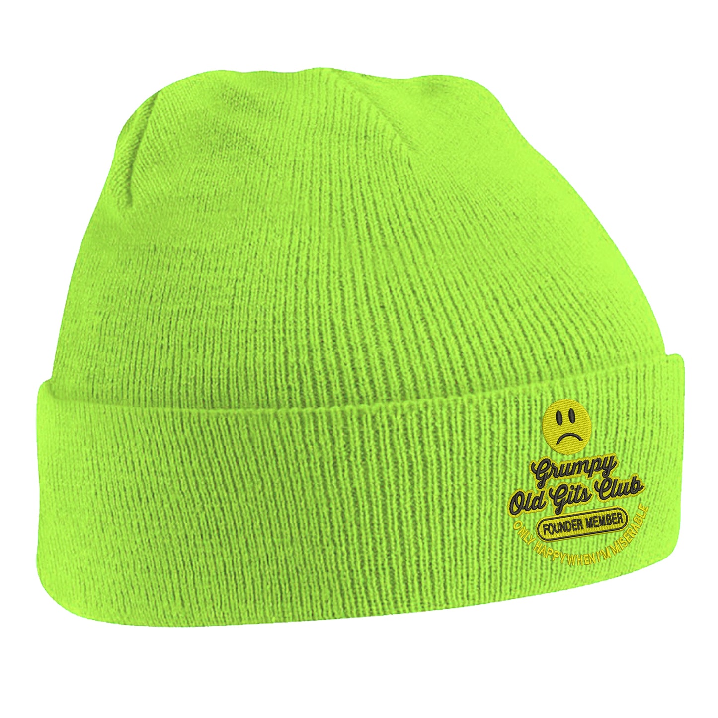 Grumpy Old Gits Club Founder Member Embroidered Beanie Hat