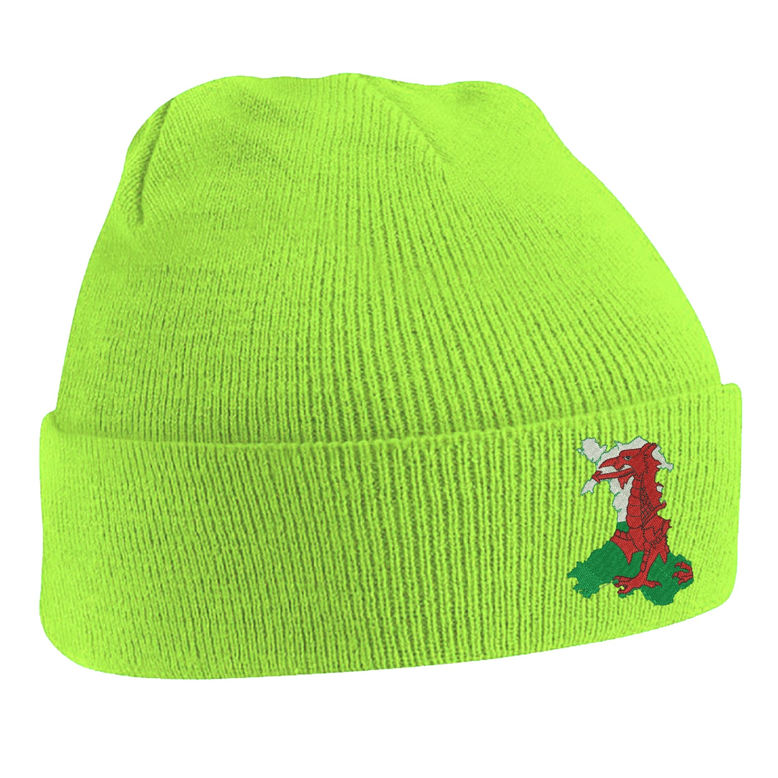 Wales Flag Map Beanie Hat