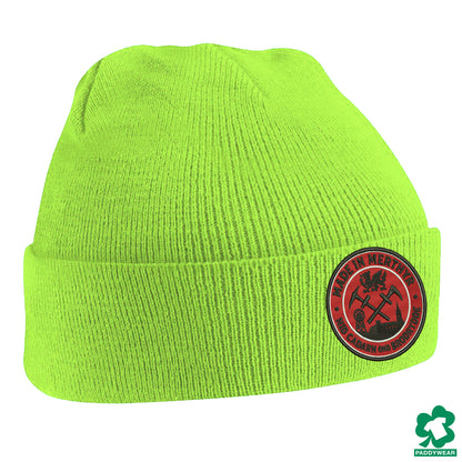 Merthyr Nid Cadern Ond Brodyrdde Embroidered Beanie Hat