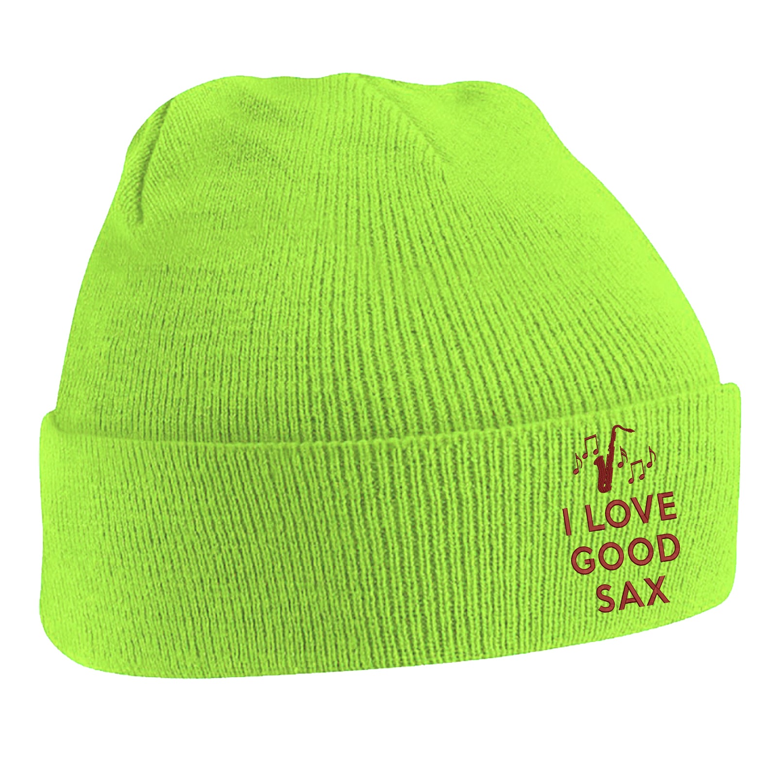 I Love Good Sax Beanie Hat